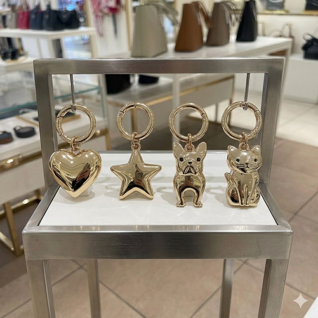 【預購】Furla H051706 吊飾（金色）