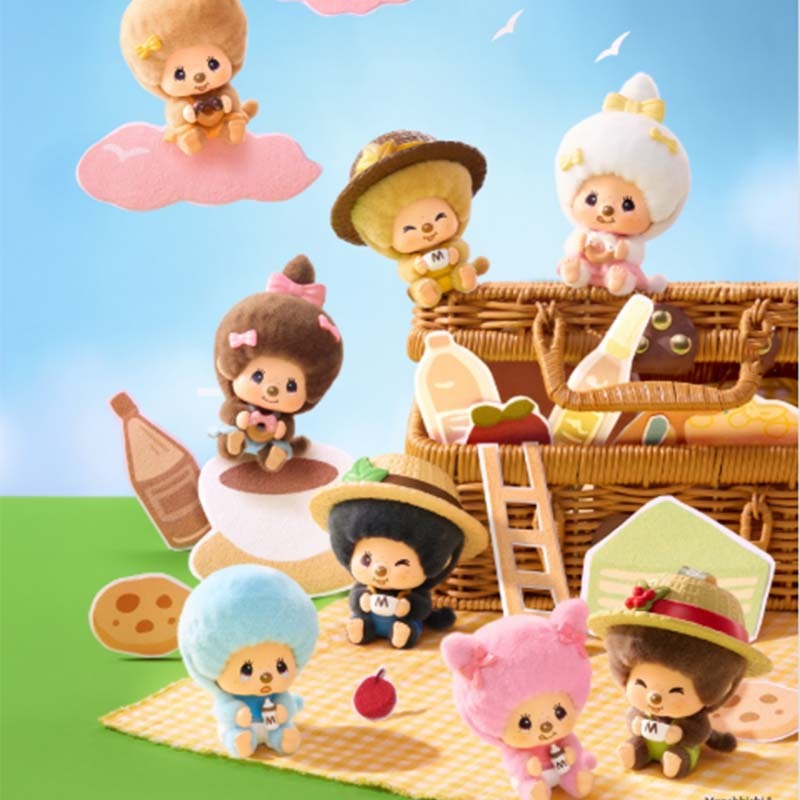 【盲盒】MINISO Monchhichi 蒙奇奇 萌趣趣咖啡農場系列換臉盲盒掛件 6942633852172 [台灣現貨]