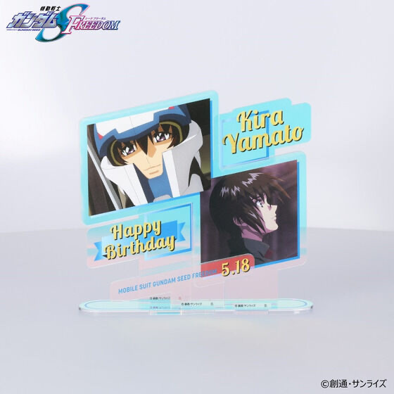 250935 Pbandai 預訂 2026/7月 機動戦士ガンダムSEED FREEDOM キラ＆カガリバースデイシリーズ オーロラアクリルスタンド （全2種）