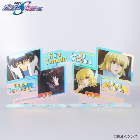 250935 Pbandai 預訂 2026/7月 機動戦士ガンダムSEED FREEDOM キラ＆カガリバースデイシリーズ オーロラアクリルスタンド （全2種）