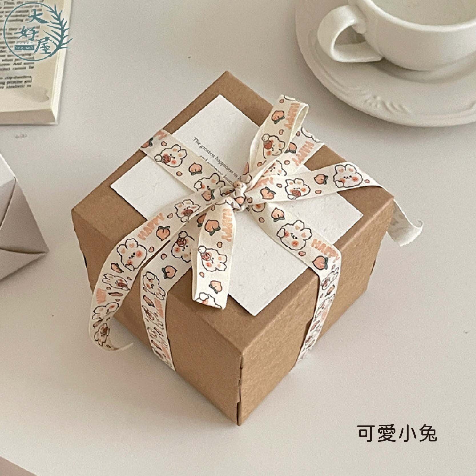 可愛小兔緞帶