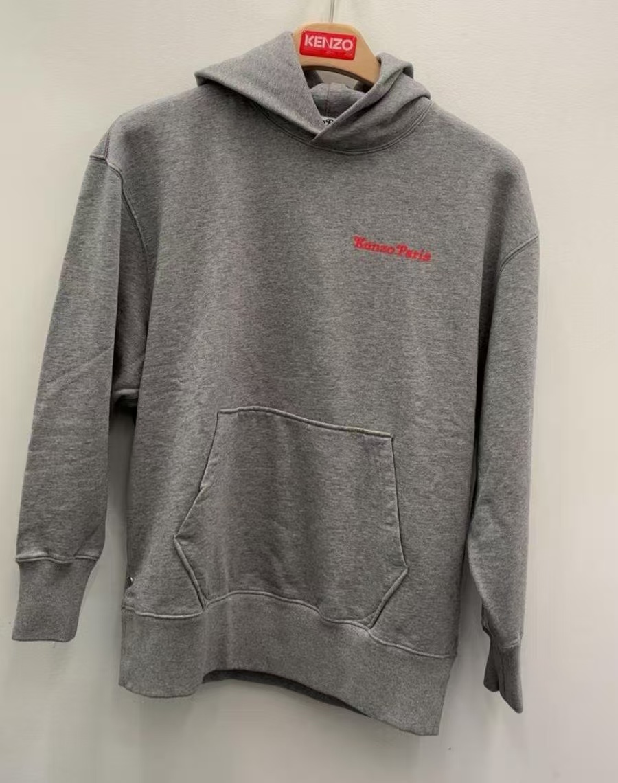 【預購】Kenzo H051833 男裝有帽衛衣（灰色）