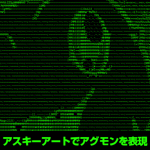 ｱｸﾞﾓﾝ ﾃﾞｼﾞﾀﾙｸﾞﾗﾌｨｯｸ Tｼｬﾂ/BLACK COSPA 060126