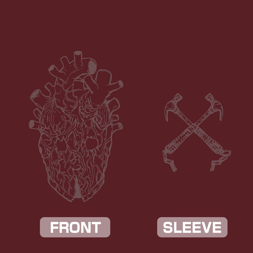 心 ﾏｽｸ Tｼｬﾂ/BURGUNDY COSPA 060126