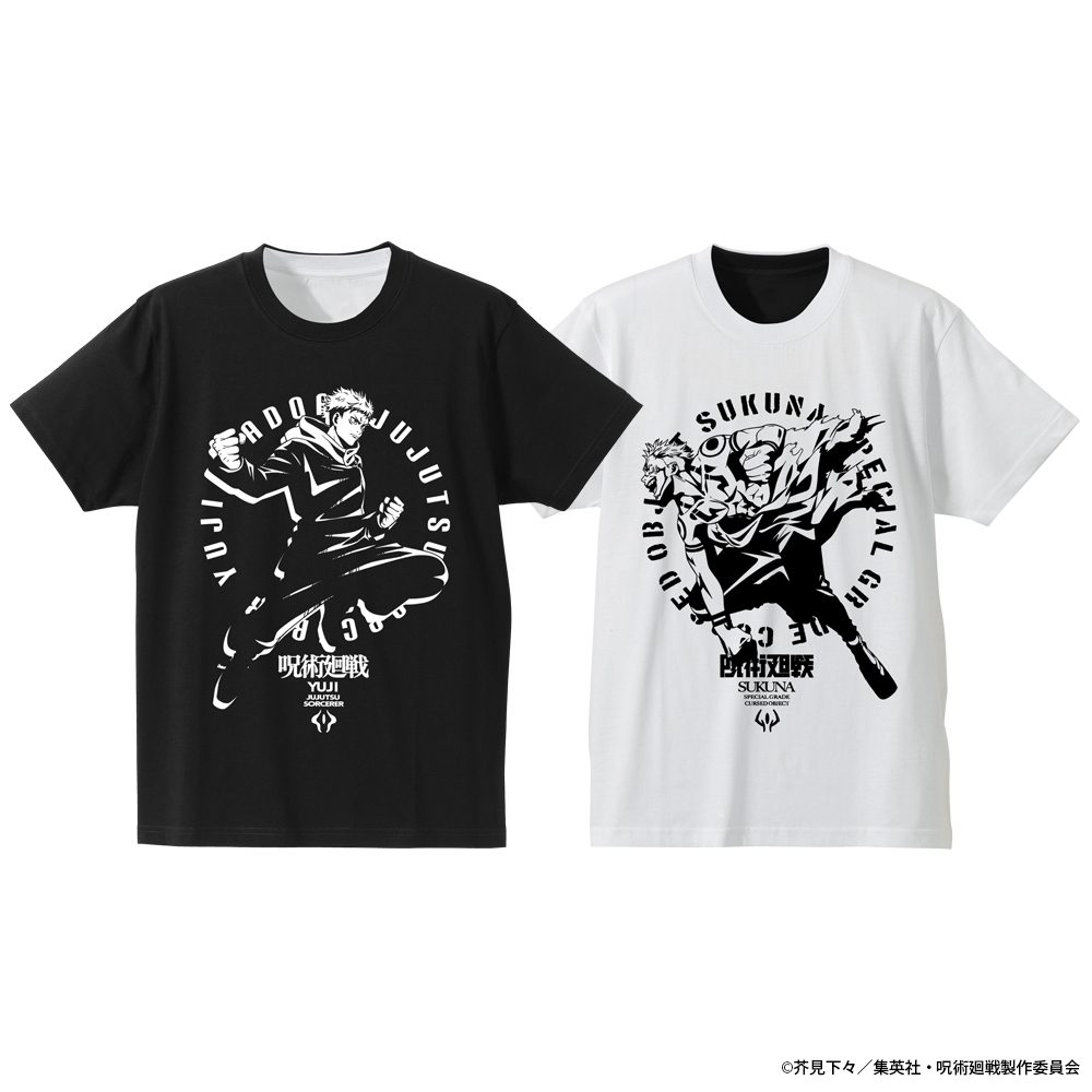 虎杖 悠仁 / 宿儺 ﾘﾊﾞｰｼﾌﾞﾙTｼｬﾂ/BLACK×WHITE-L COSPA 060126