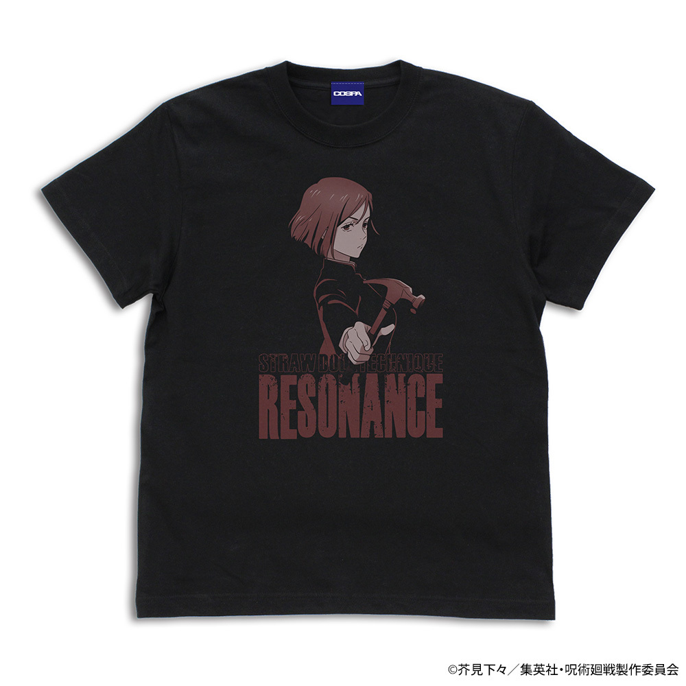 釘崎 野薔薇 ｢共鳴り｣ Tｼｬﾂ/BLACK COSPA 060126