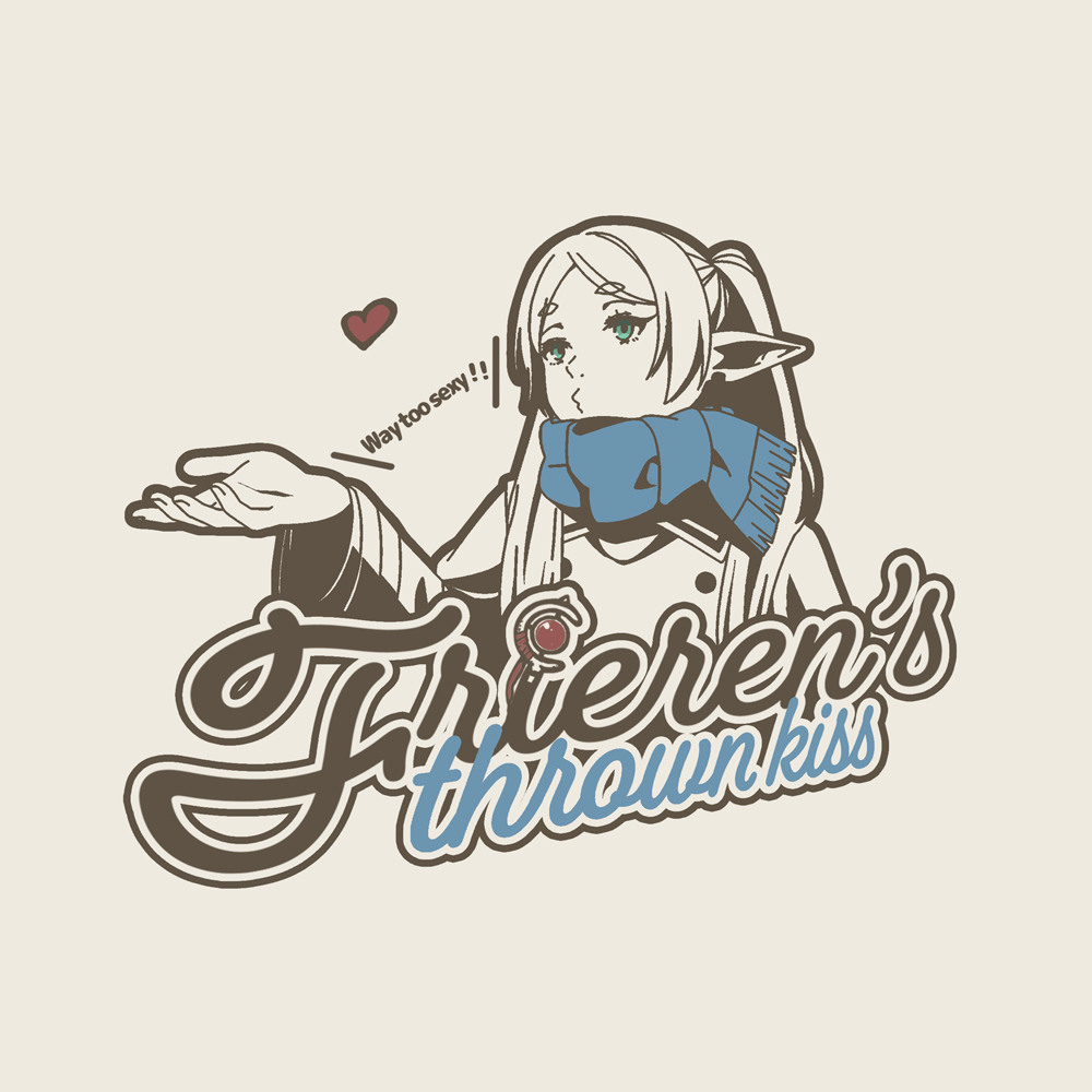 ﾌﾘｰﾚﾝの投げｷｯｽ Tｼｬﾂ/VANILLA WHITE COSPA 060126