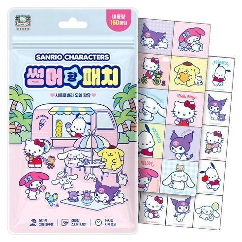 Atex Sanrio 夏日香氛防蚊貼 (160枚裝)