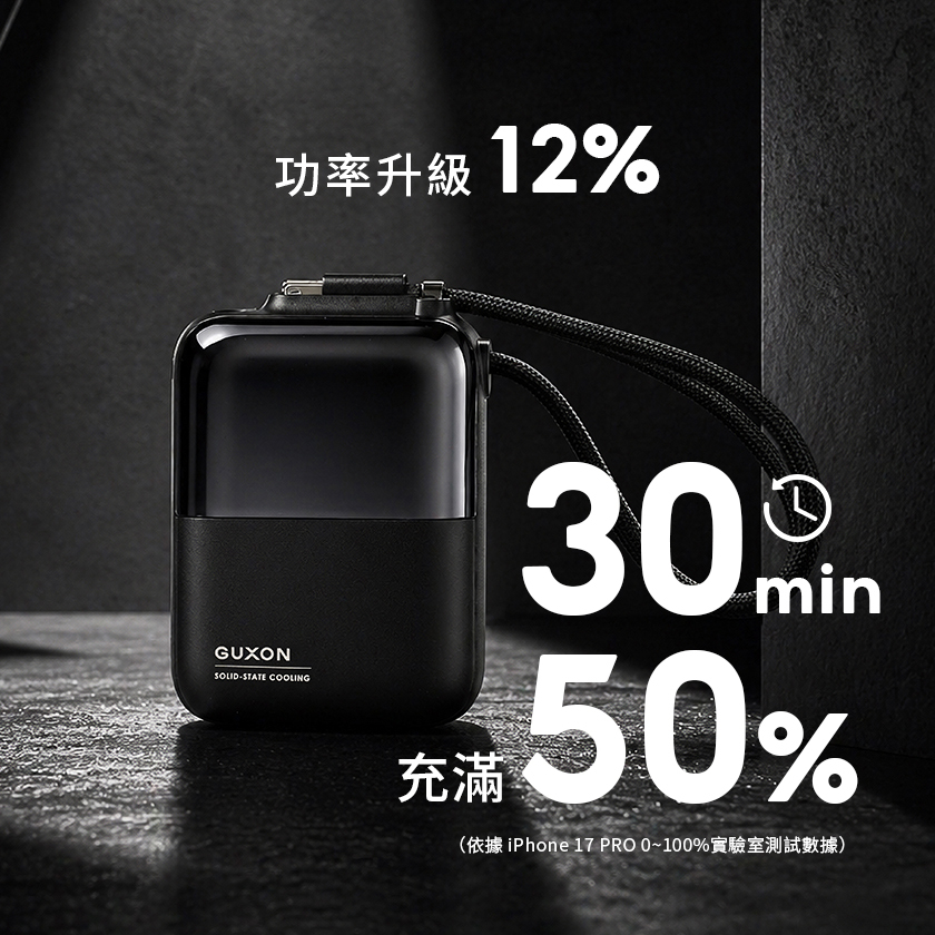 極方塊 30分鐘充滿50%
