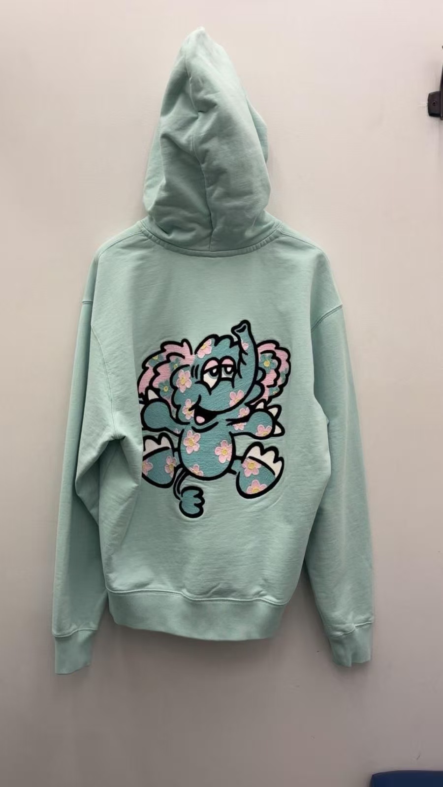 【預購】Kenzo H051835 男裝花朵象圖案有帽衛衣（藍色）