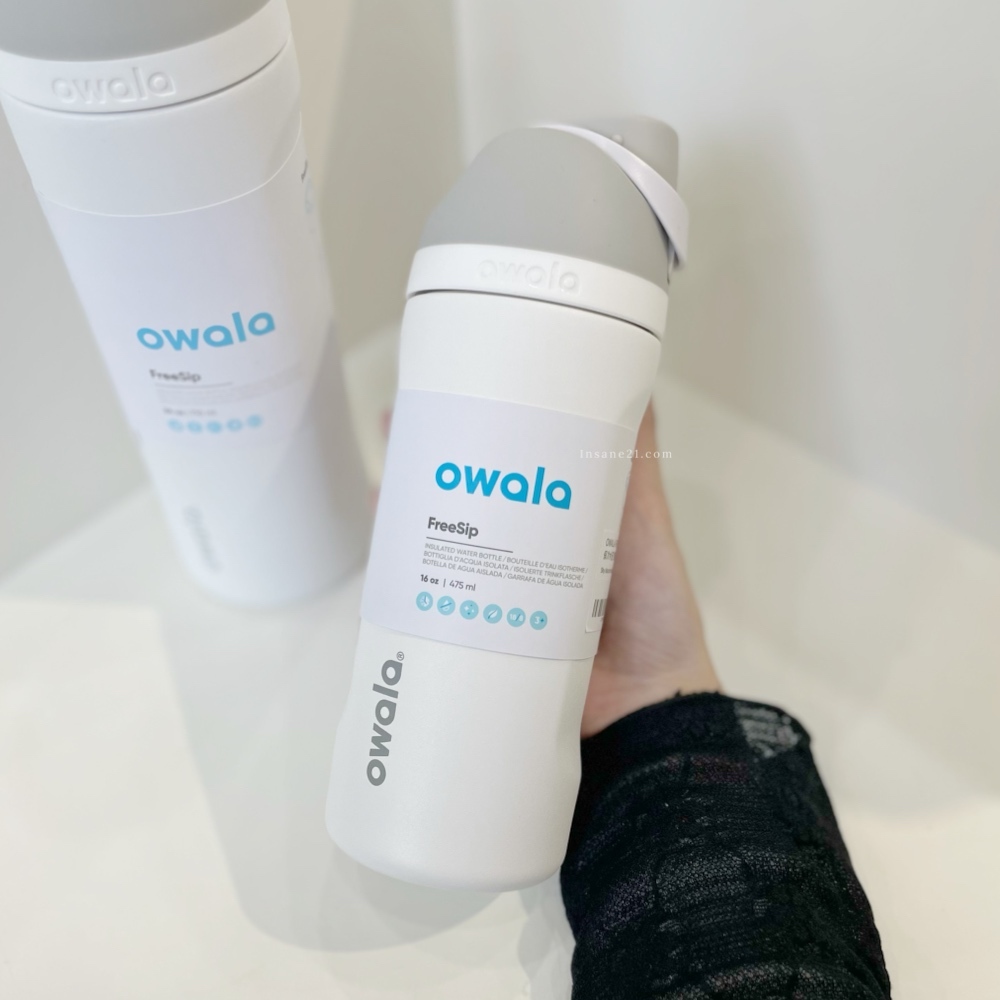 OWALA FREESIP 不銹鋼 保冷水壺 雙飲口彈蓋 吸管杯 475ML 16OZ
