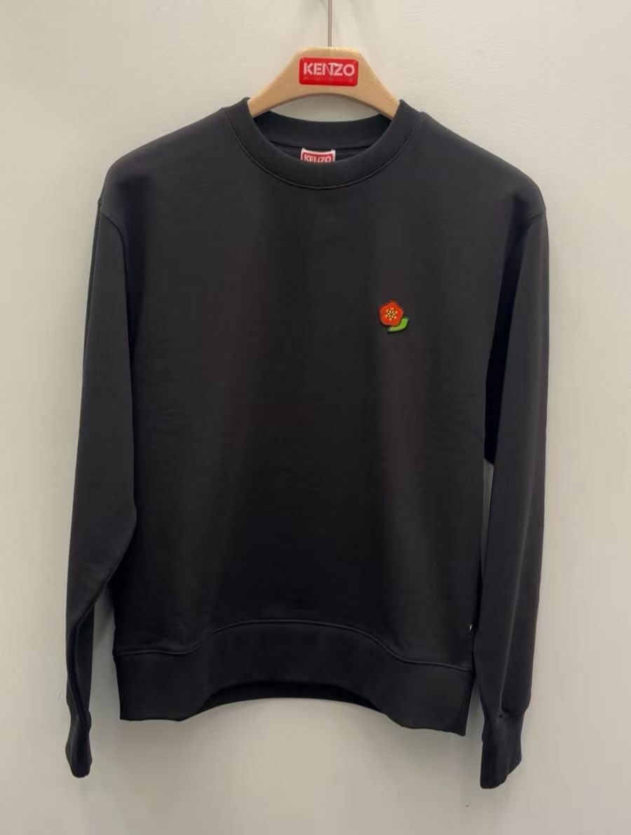 【預購】Kenzo H051843 男裝小花朵衛衣（黑色）