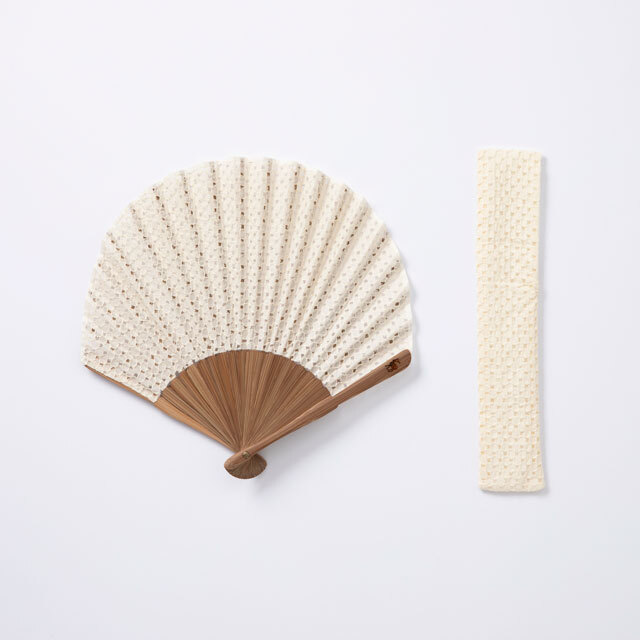 中川政七商店 - 貝型扇 細布蕾絲 / 象牙白