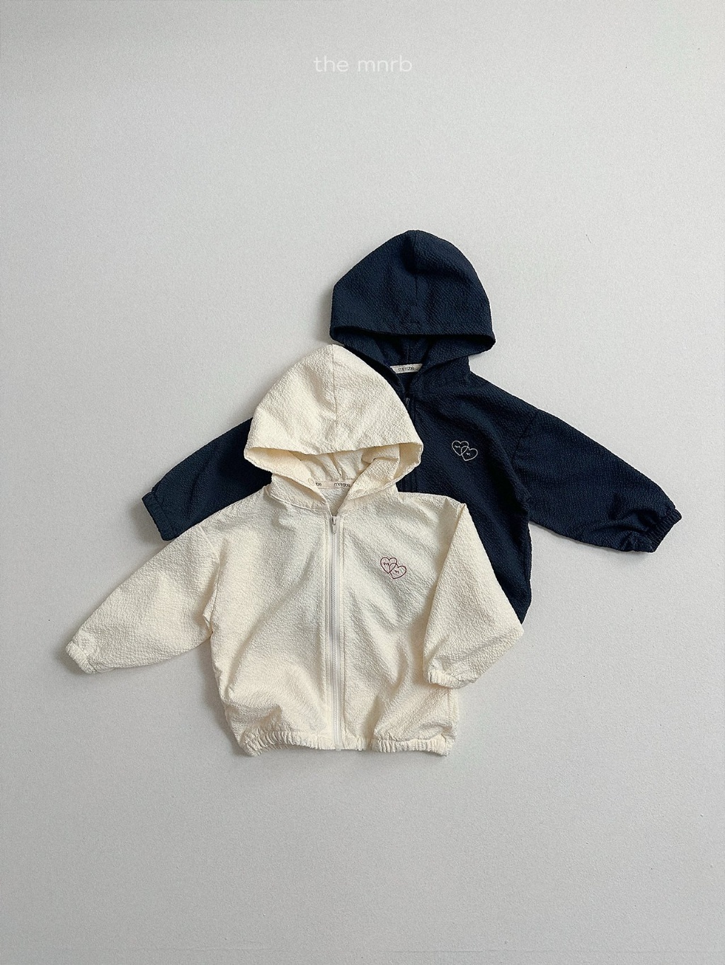 韓國🇰🇷Minirobe 雙心泡泡布連帽外套(S-XL)