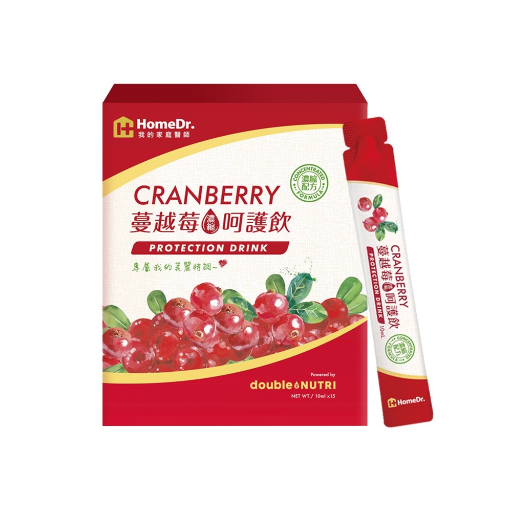 HomeDr. 蔓越莓呵護飲強效升級版 (15條/盒) (EXP:2027.06)