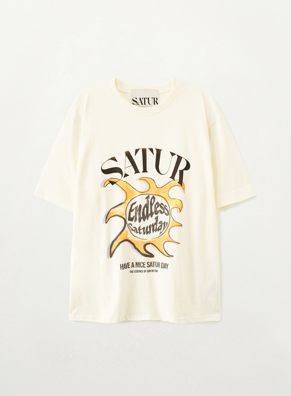 SATUR Sun Retro Graphic T-Shirt