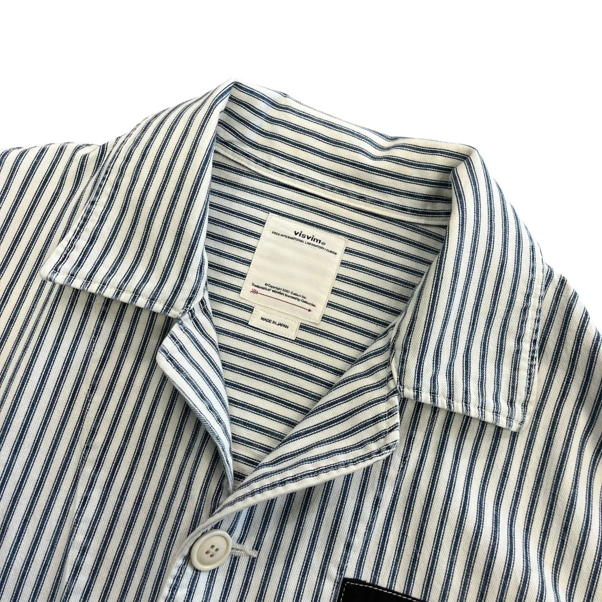 VISVIM SOCIAL SCULPTURE COVERALL JACKET HICKORY (( USED A )) 中古美品 - SIZE 4 PRE ORDER ITEM (預訂中)