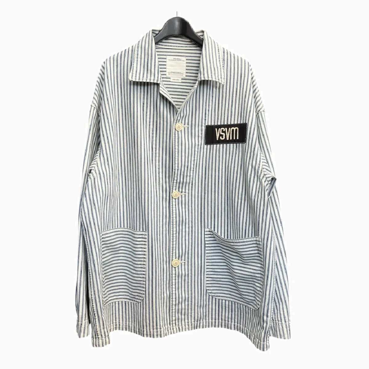 VISVIM SOCIAL SCULPTURE COVERALL JACKET HICKORY (( USED A )) 中古美品 - SIZE 4 PRE ORDER ITEM (預訂中)