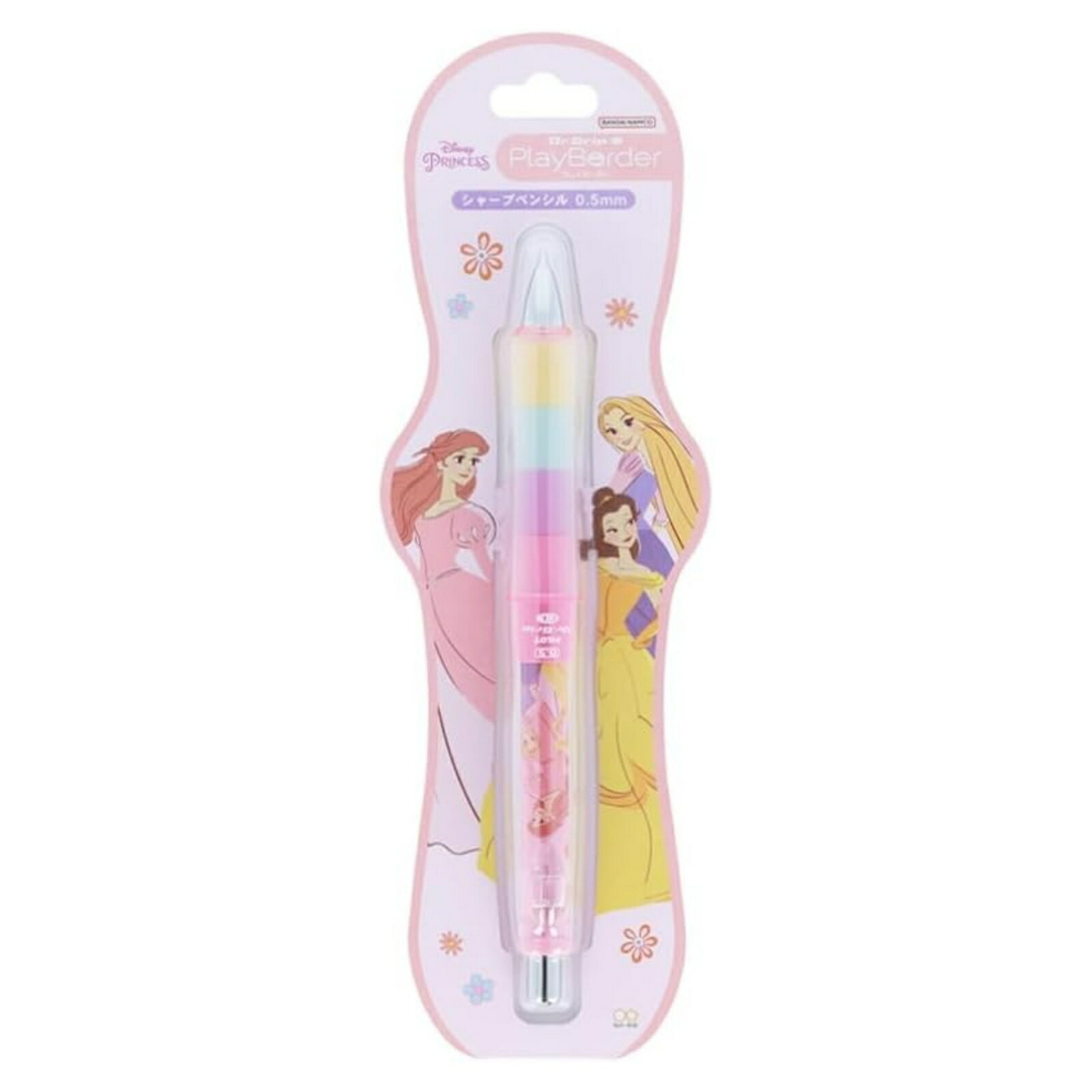 【Sun-star】Dr. Grip CL Playborder 0.5mm 搖搖自動鉛筆｜迪士尼公主、可玩色換環設計
