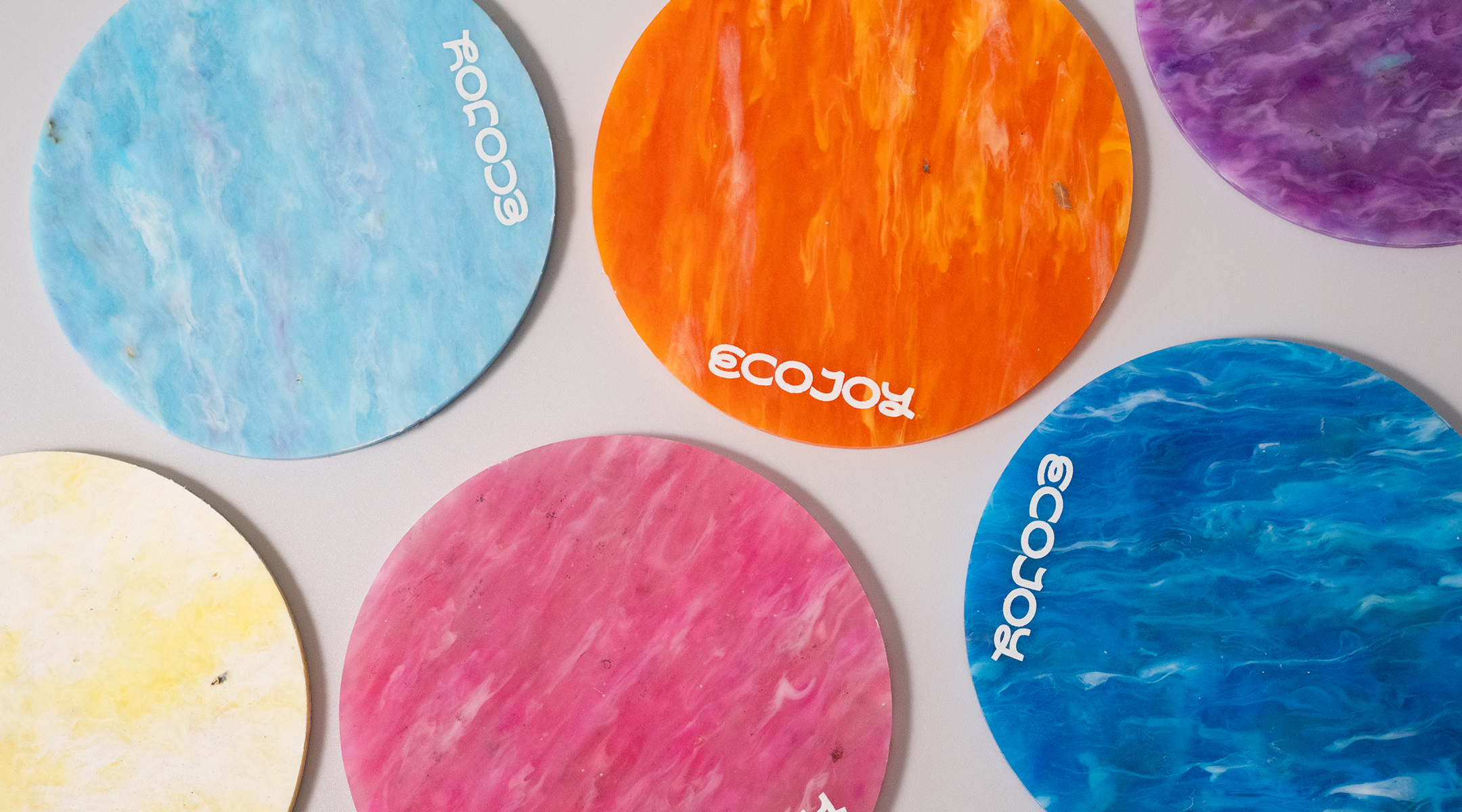 ECOJOY 100% 回收塑膠循環杯墊 ESG企業禮品