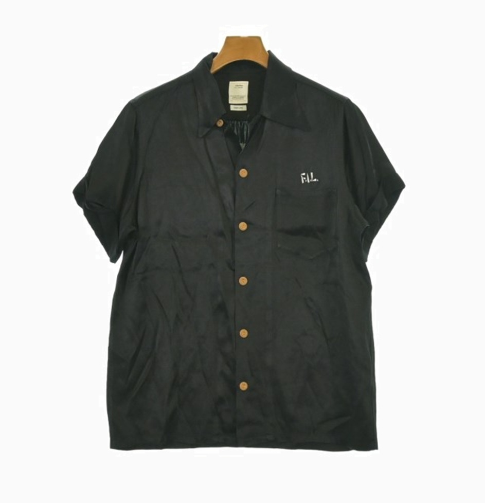 VISVIM PEERLESS VSVM RAYON SHIRT S/S (( USED A )) 中古美品 - BLACK SIZE 2 PRE ORDER ITEM (預訂中)