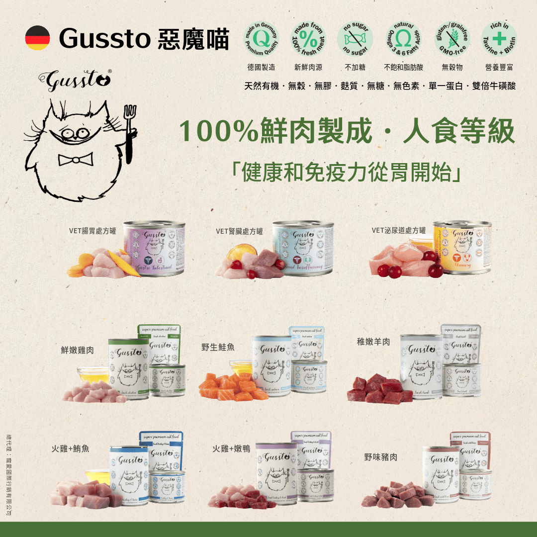 【Gussto惡魔喵】無榖有機主食餐包嚐鮮組