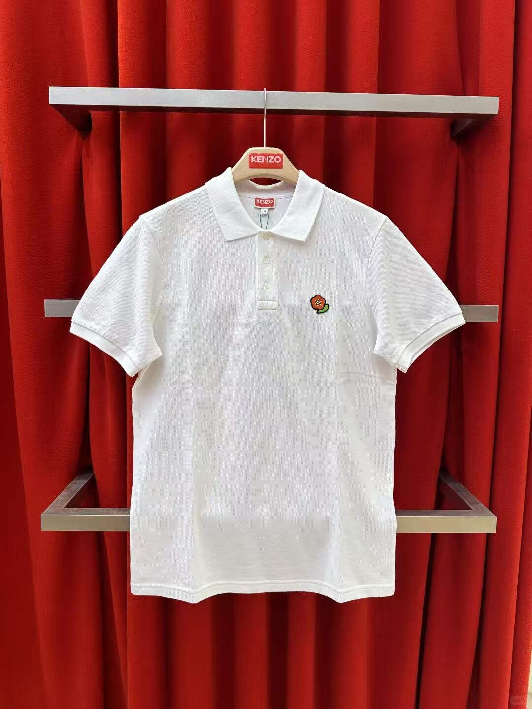 【預購】Kenzo H051824 男裝有領短袖上衣（白色）