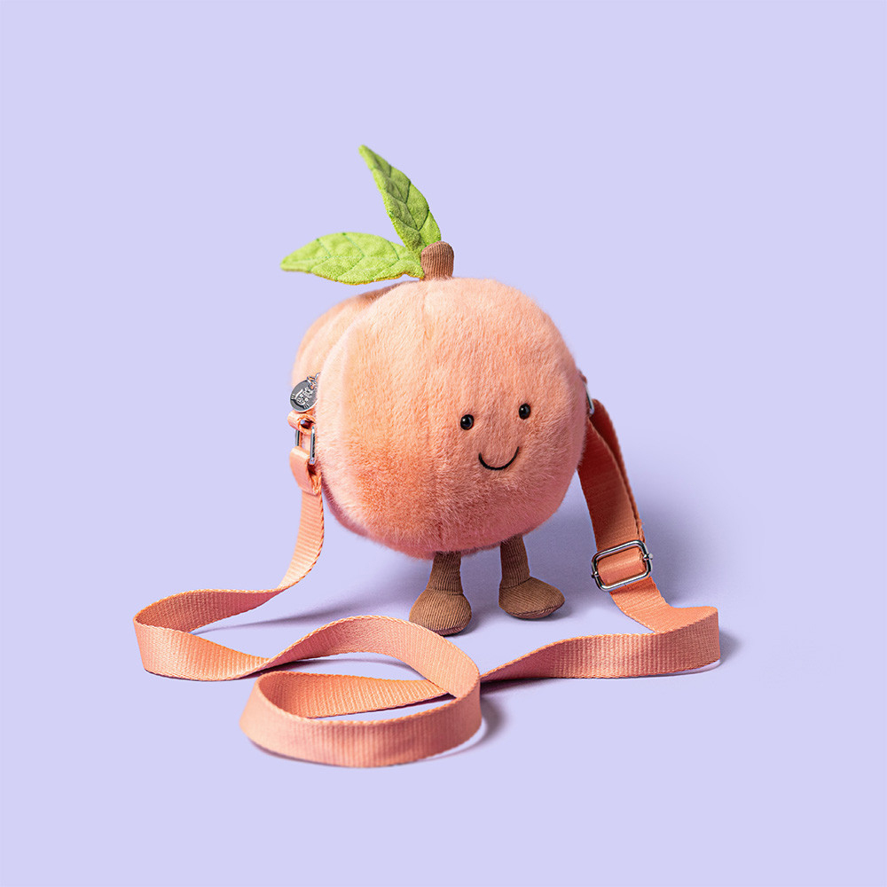 Jellycat Amuseable Peach Shoulder Bag 趣味水蜜桃斜背包