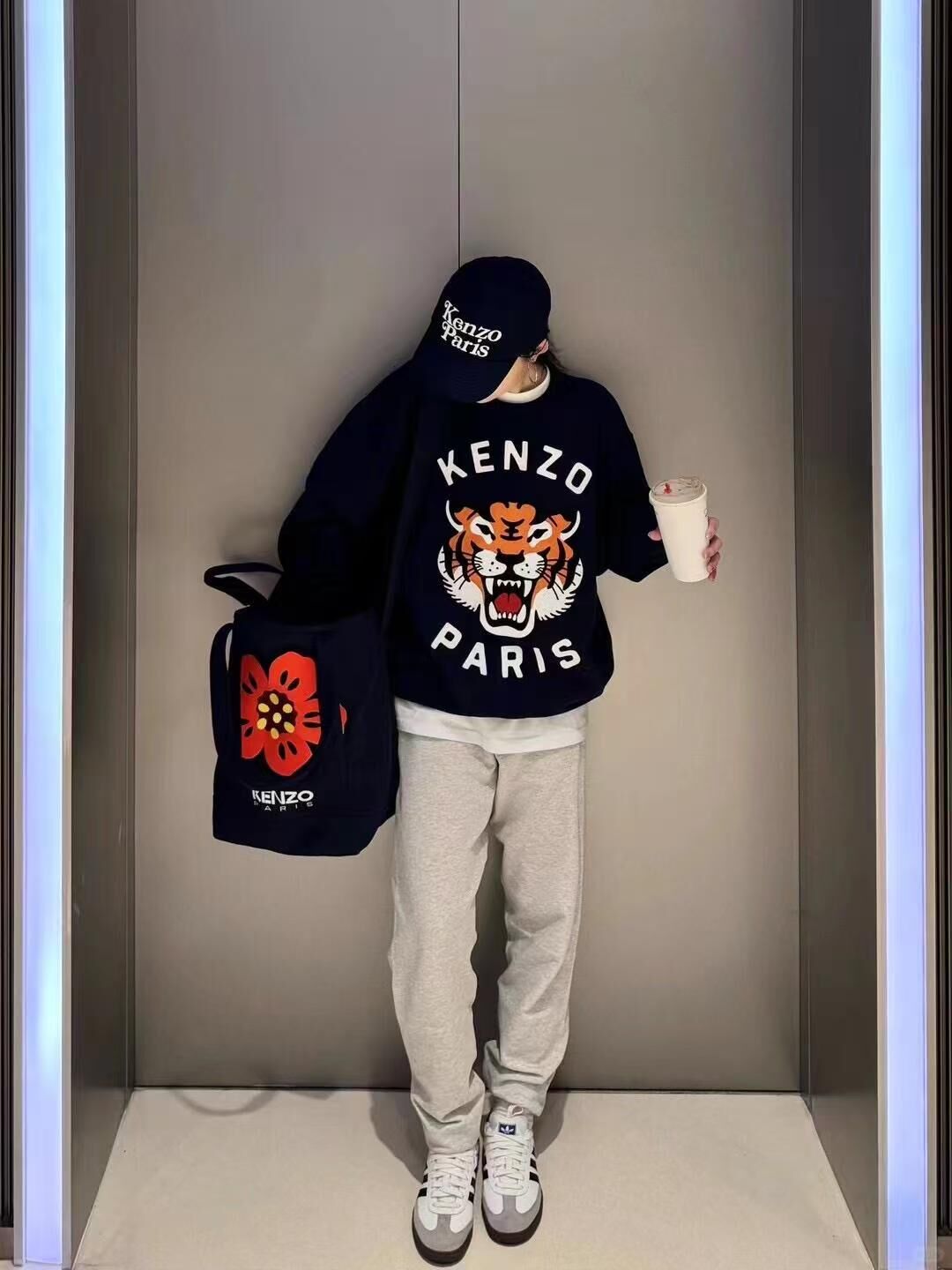 【預購】Kenzo H051839 男裝老虎圖案衛衣