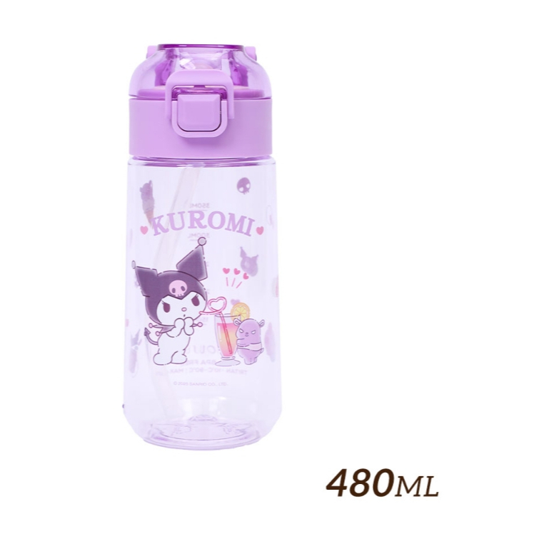 【樂森藥局】HOUSUXI Tritan 彈蓋吸管水瓶 480ml
