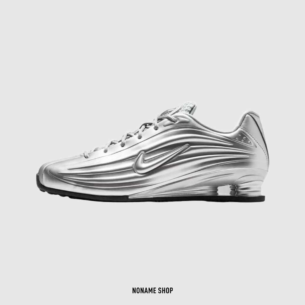 NIKE SHOX Z 復古 氣墊 緩震 彈簧鞋 銀色 (女款)