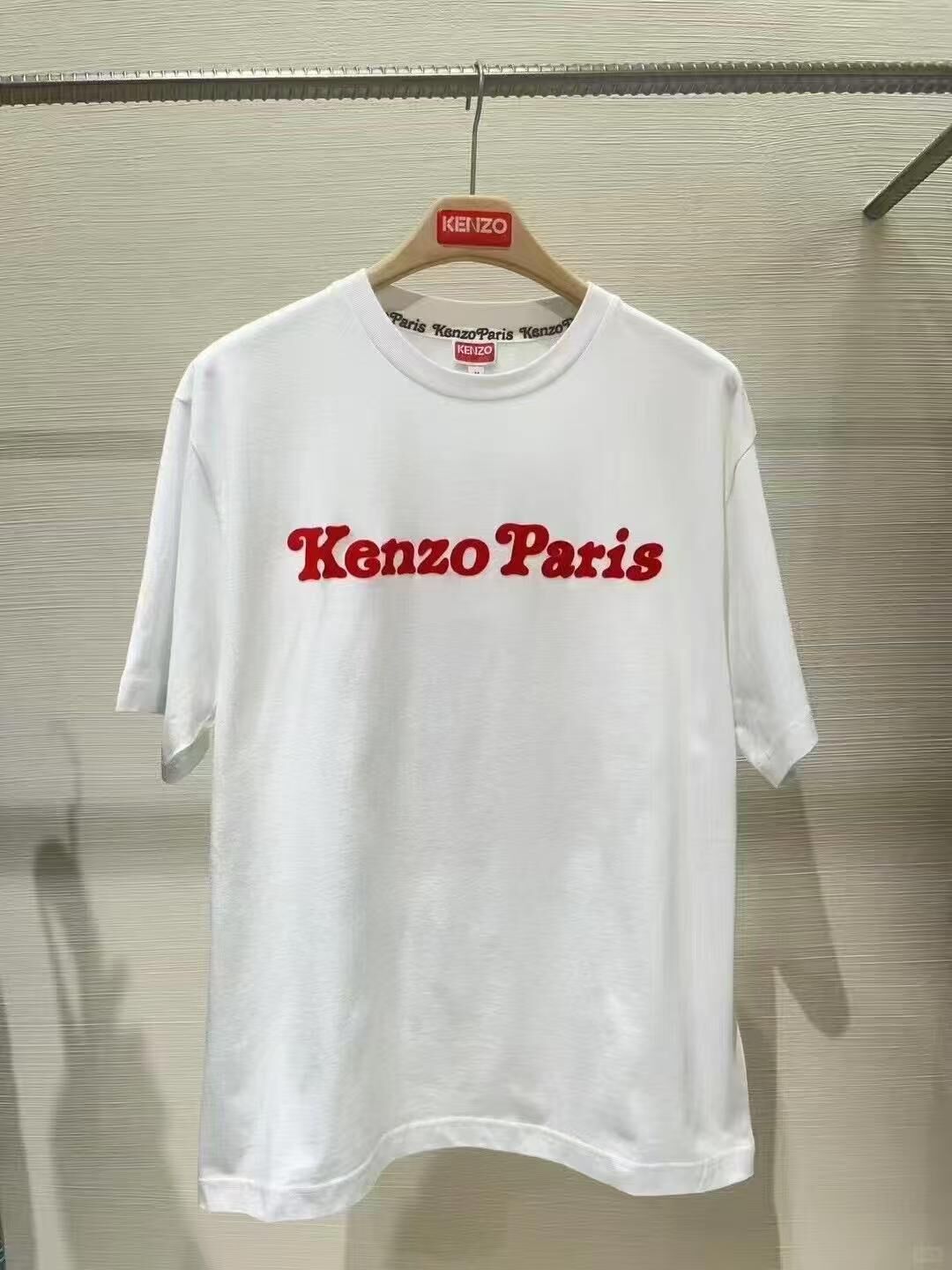 【預購】Kenzo H051823 男女同款大老虎短袖上衣（白色）