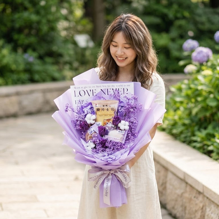 麵包花束,bread flower bouquet