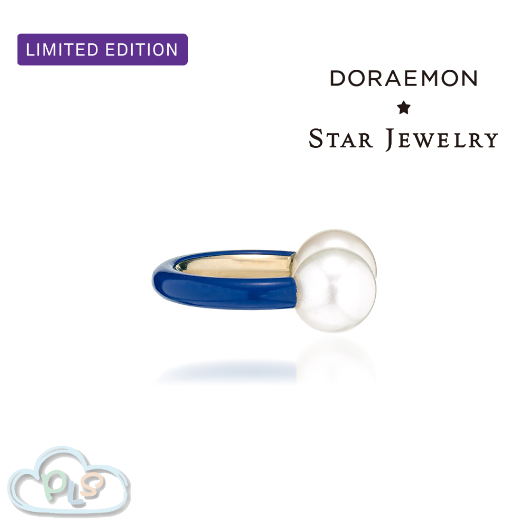 K10YG/SV925 限量版 珍珠耳夾 (單隻) 多啦A夢 DORAEMON x STAR JEWELRY  #23025-1