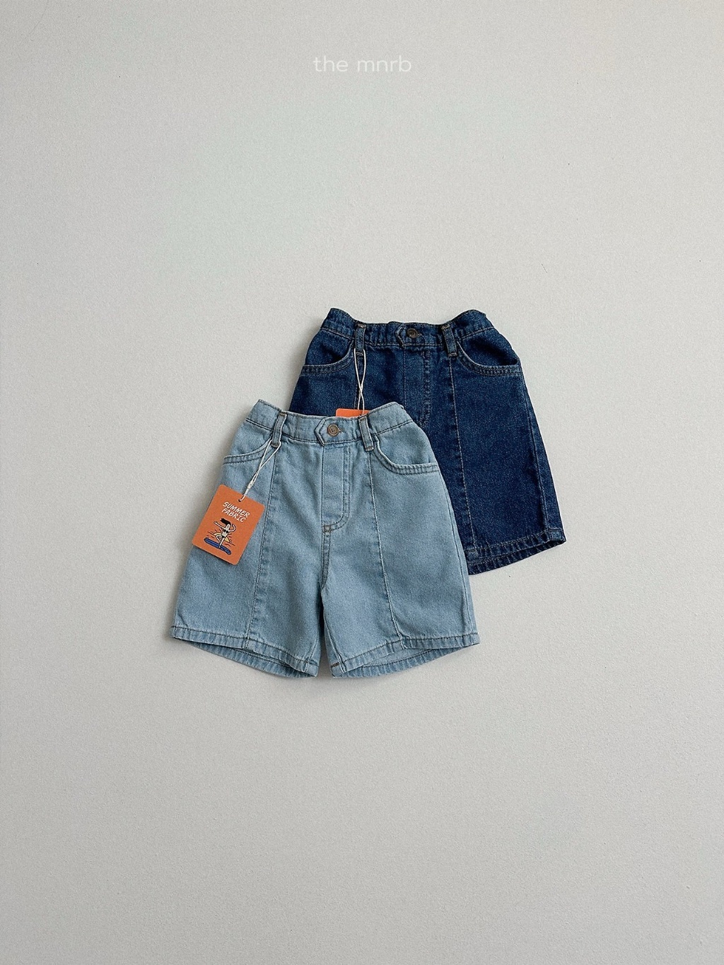 韓國🇰🇷Minirobe 鈕扣車線牛仔短褲(S-XL)