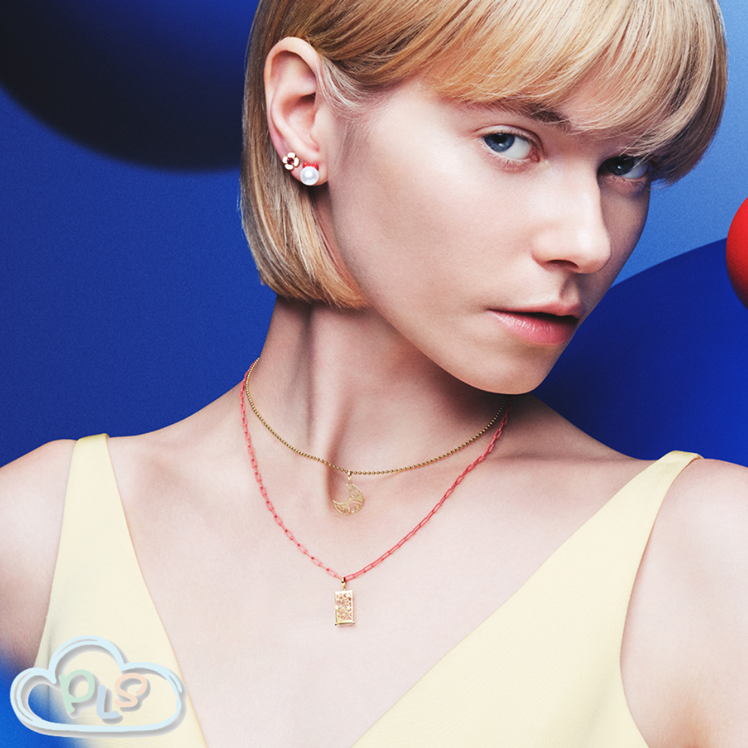 K10限量版 金配珍珠耳環 (單隻) 多啦美 DORAEMON x STAR JEWELRY  #23027-1