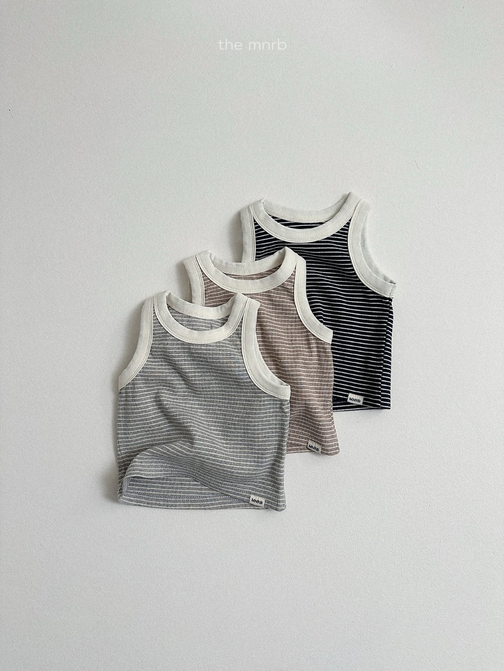 韓國🇰🇷Minirobe 條紋滾邊背心(S-XL)