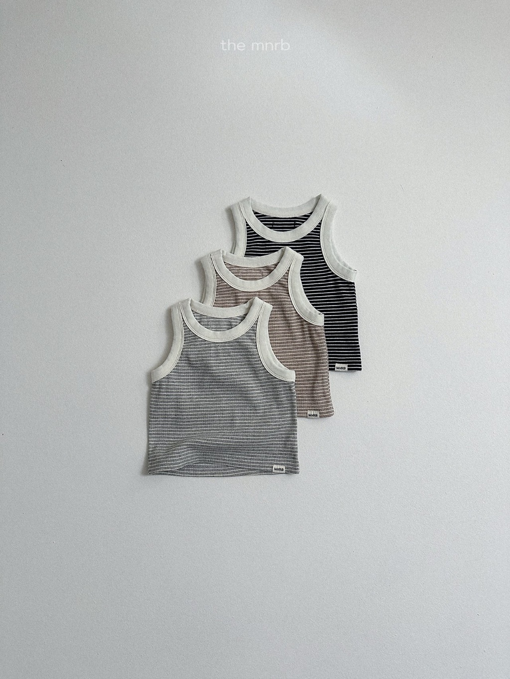 韓國🇰🇷Minirobe 條紋滾邊背心(S-XL)