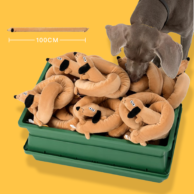 PUPSOOH 随性造型 臘腸狗發聲玩具