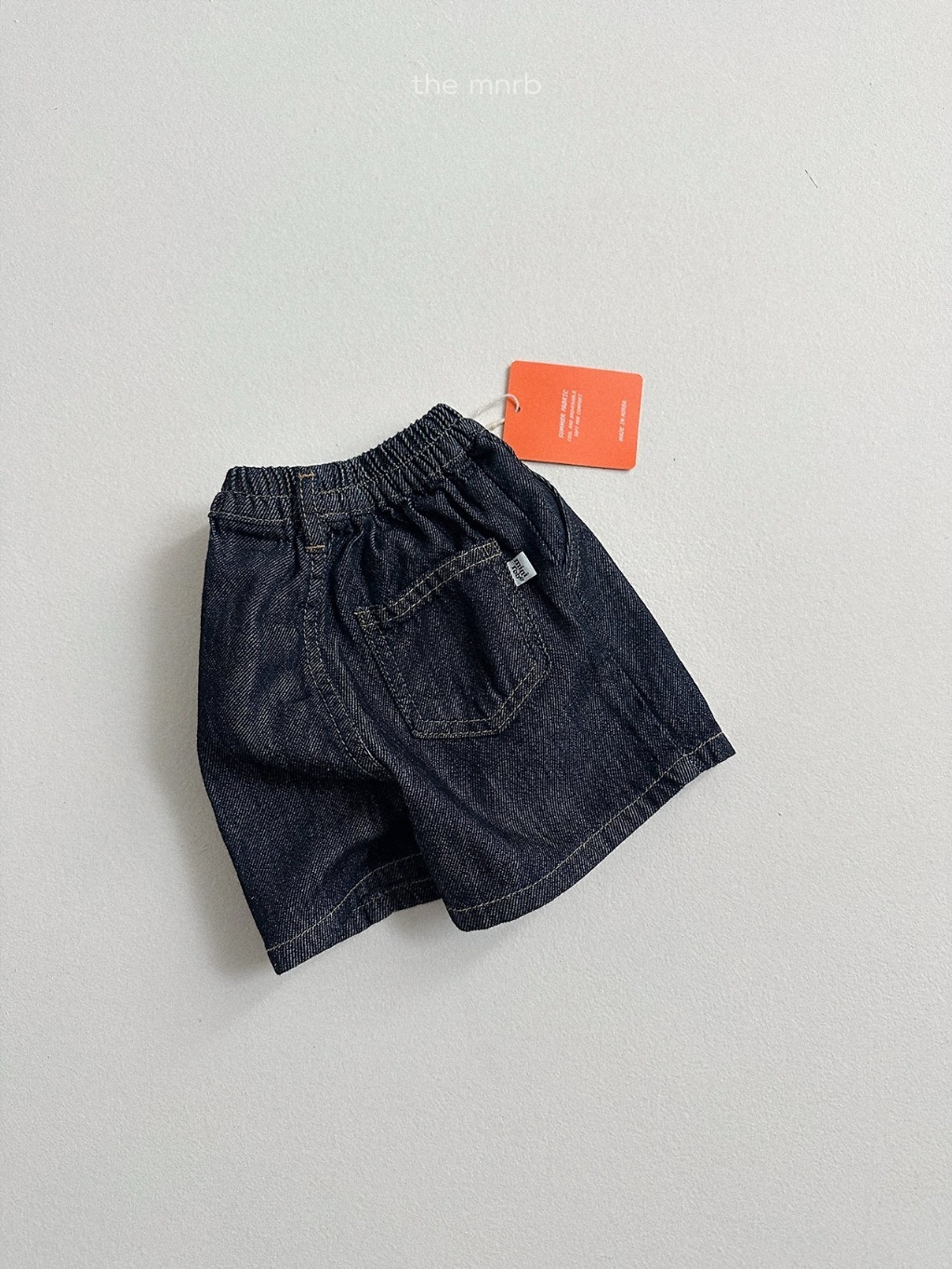 韓國🇰🇷Minirobe 街頭感牛仔鬆緊短褲(S-XL)