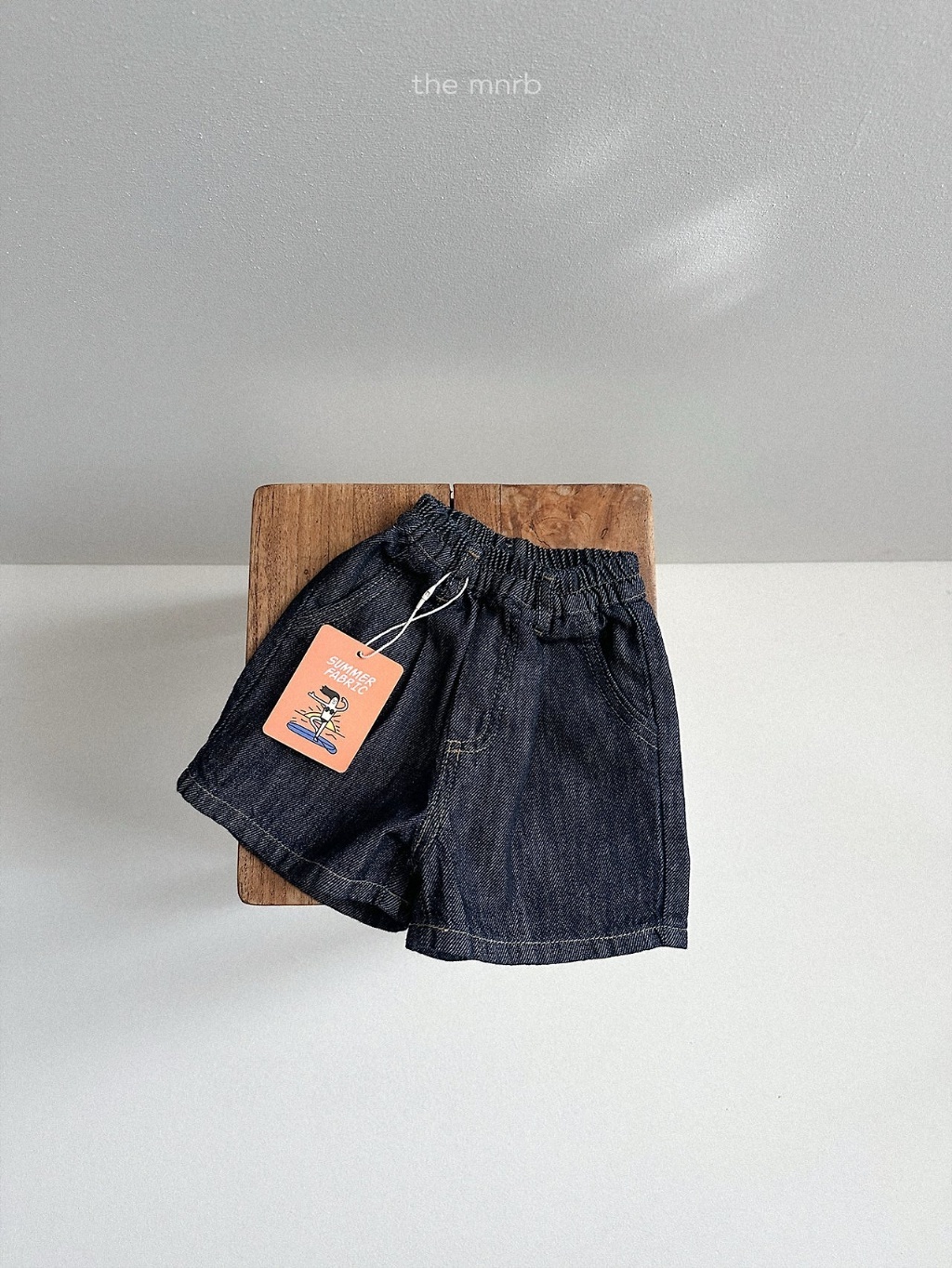 韓國🇰🇷Minirobe 街頭感牛仔鬆緊短褲(S-XL)