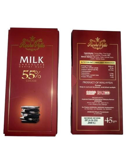 Roshe Velle 55% Milk Chocolate (Single Origin Malaysia)