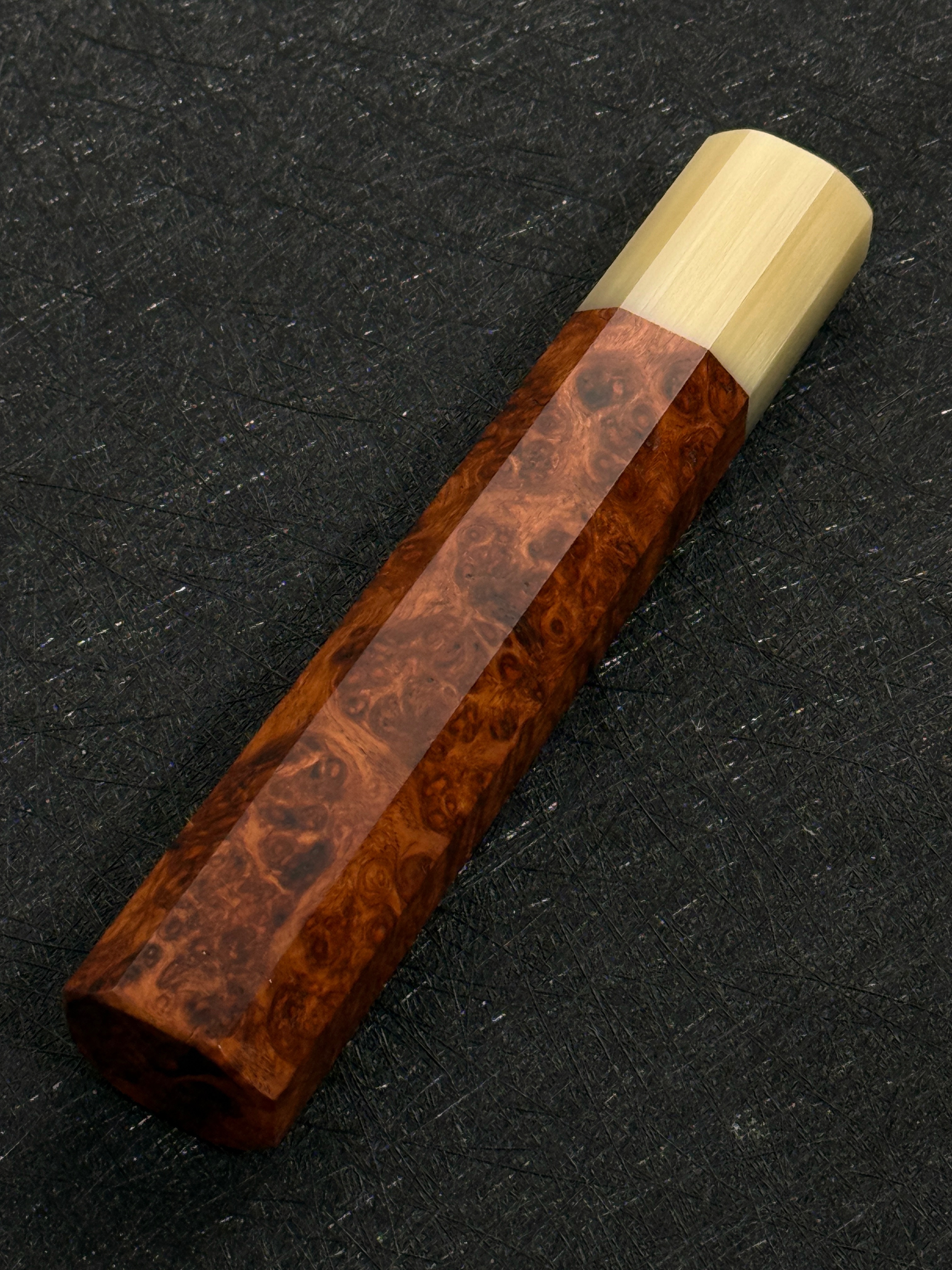 白牛角花梨瘤柄 牛刀用