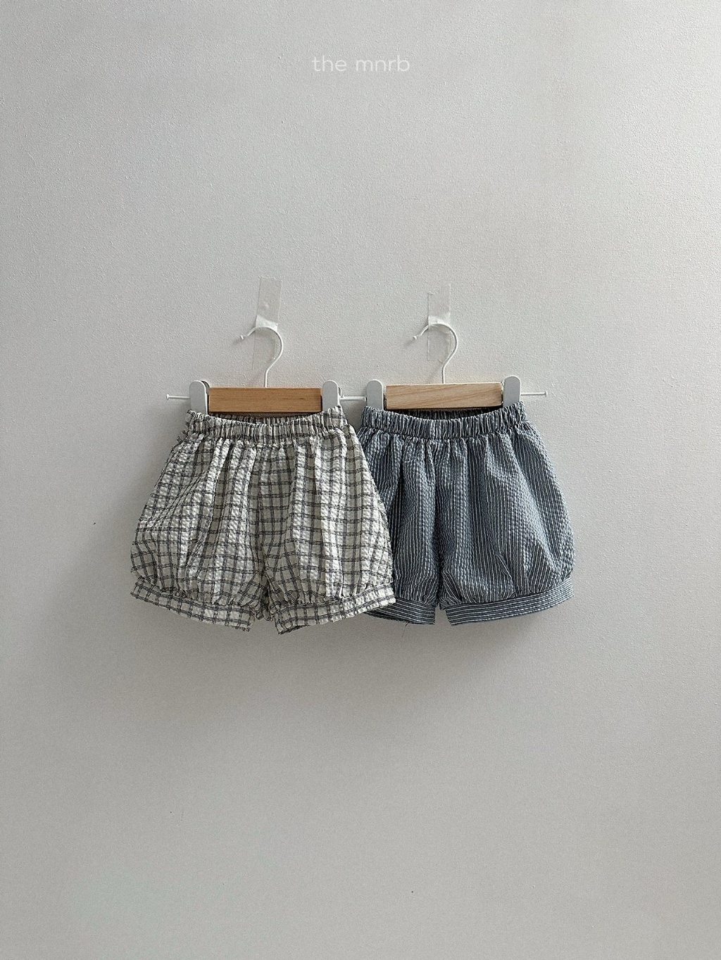 韓國🇰🇷Minirobe 直條格子燈籠褲(S-XL)