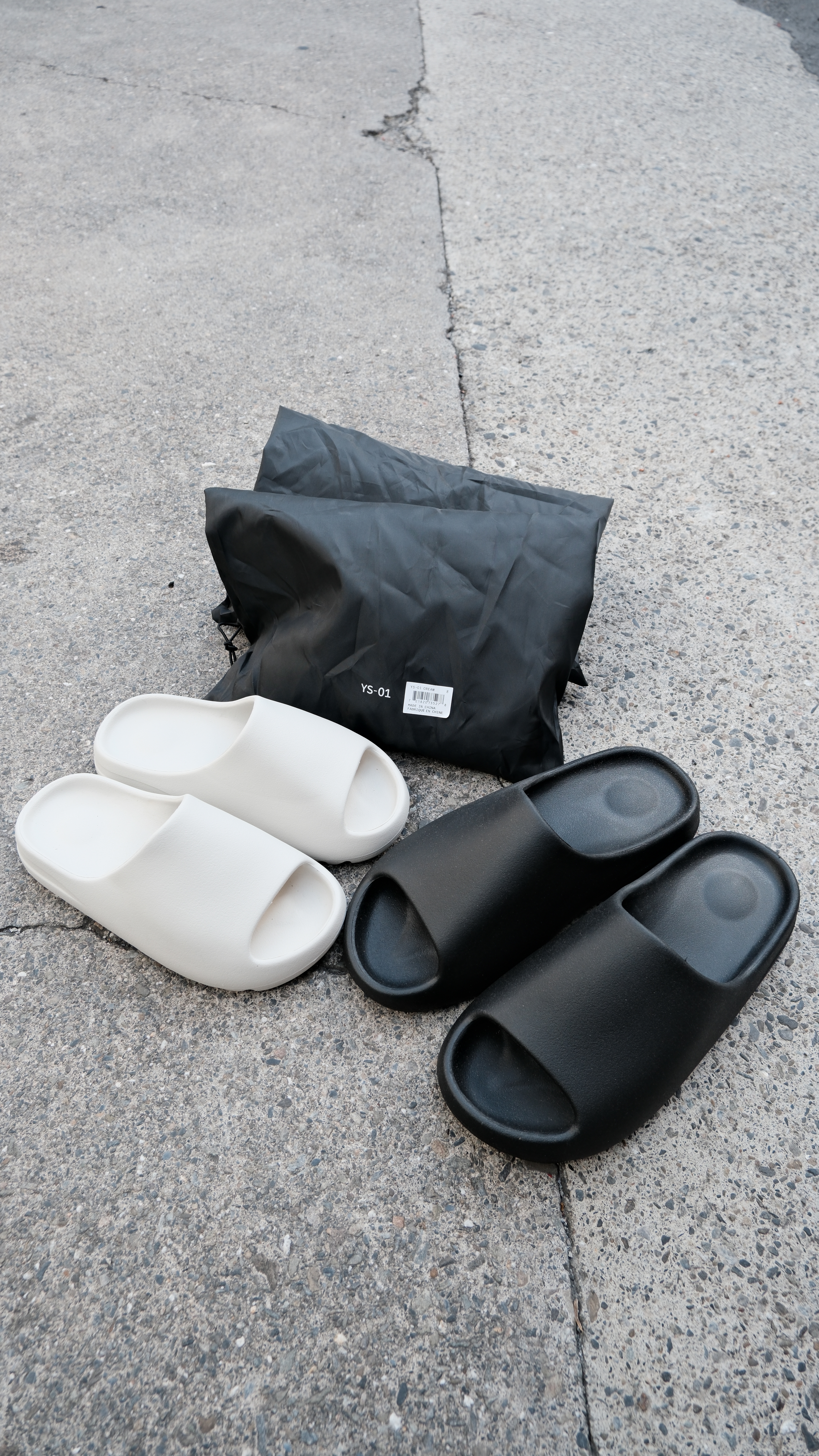 KANYE Yeezy Slide YS-01 鋸齒 拖鞋 黑色 / 骨白