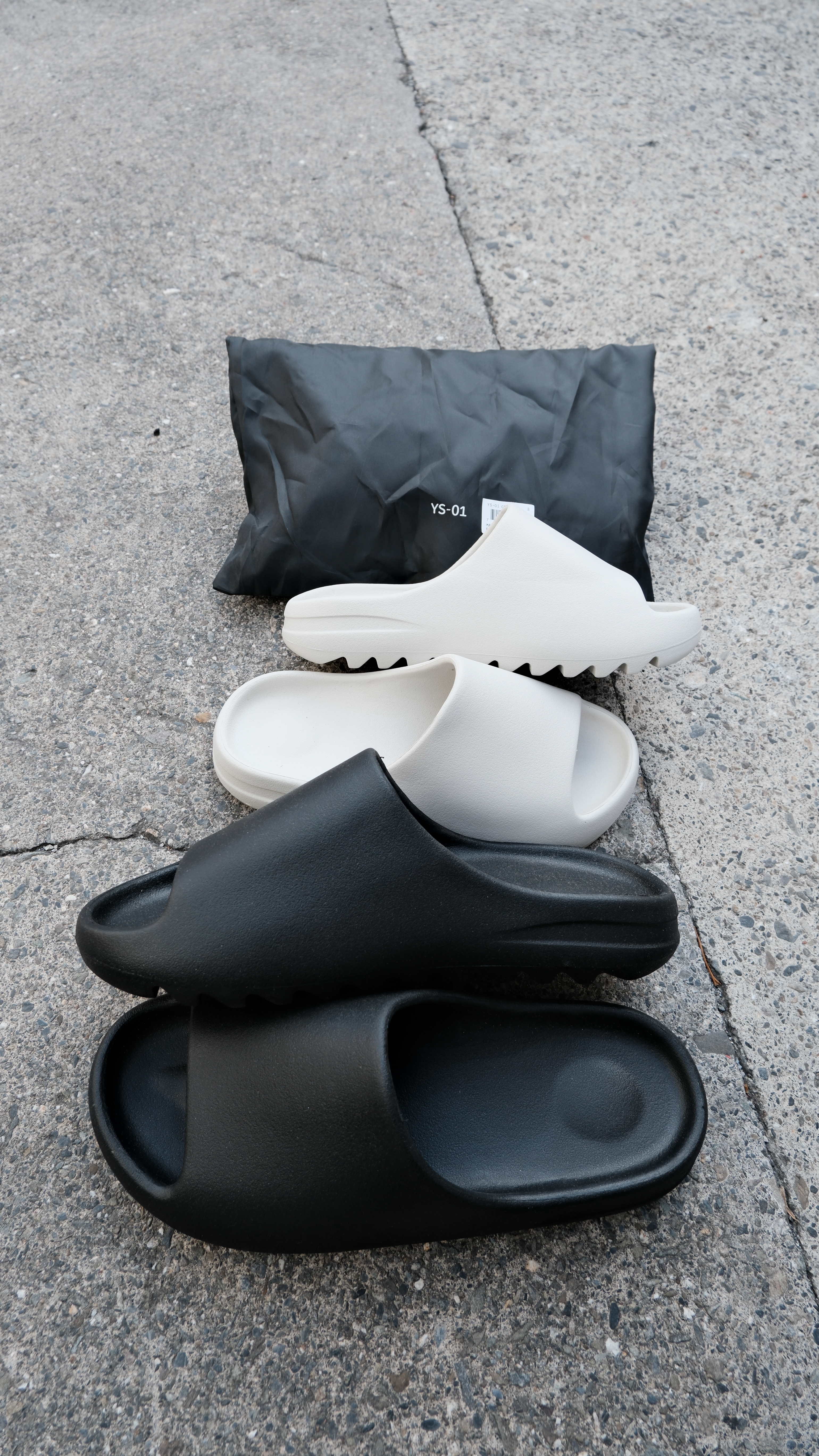 KANYE Yeezy Slide YS-01 鋸齒 拖鞋 黑色 / 骨白