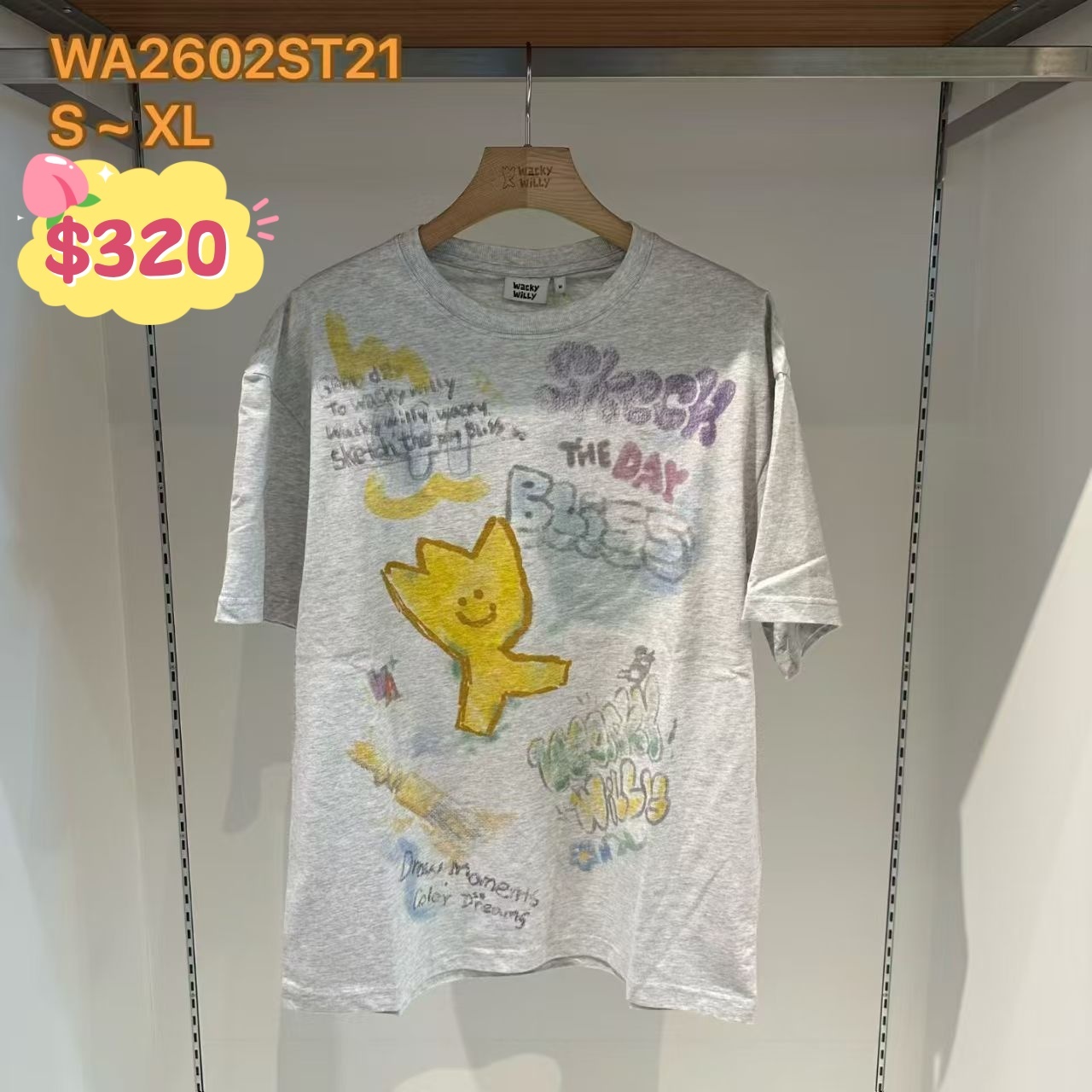 韓國代購 WACKY WILLY WA2602ST21