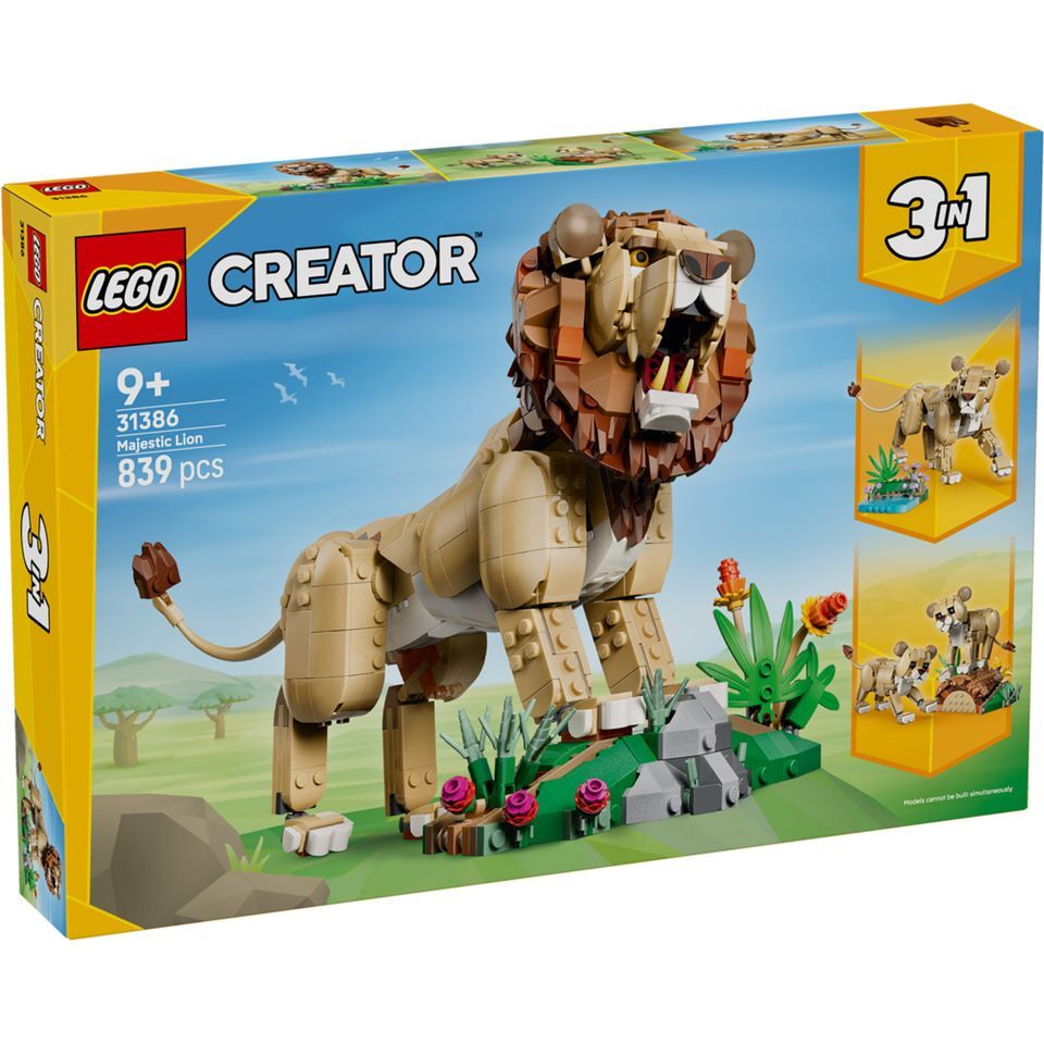 LEGO 31386 野生動物：威風獅子樂高® 3 in 1