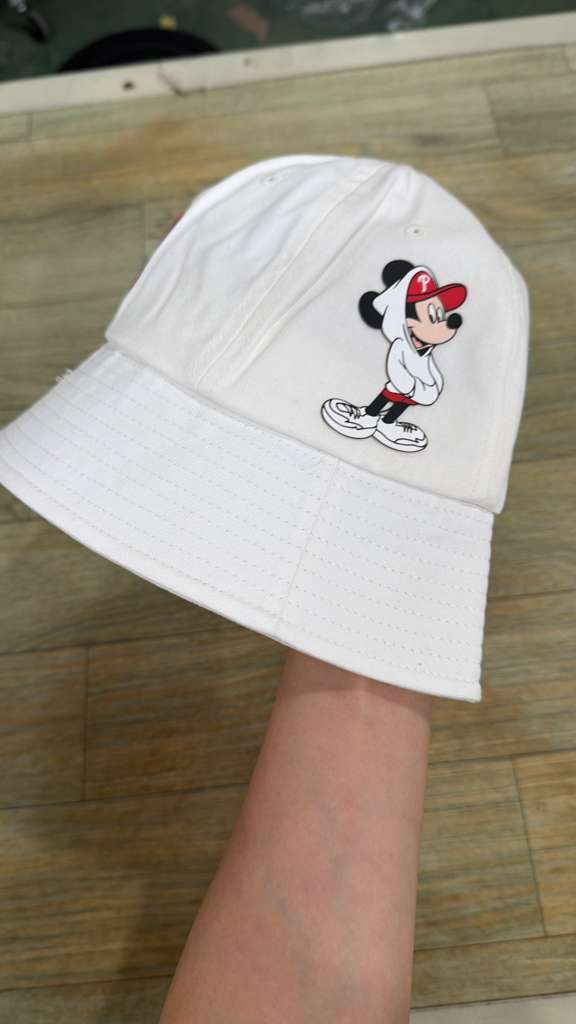 ZX011 MLB MLB Korea x Disney 白色米奇圓頂漁夫帽