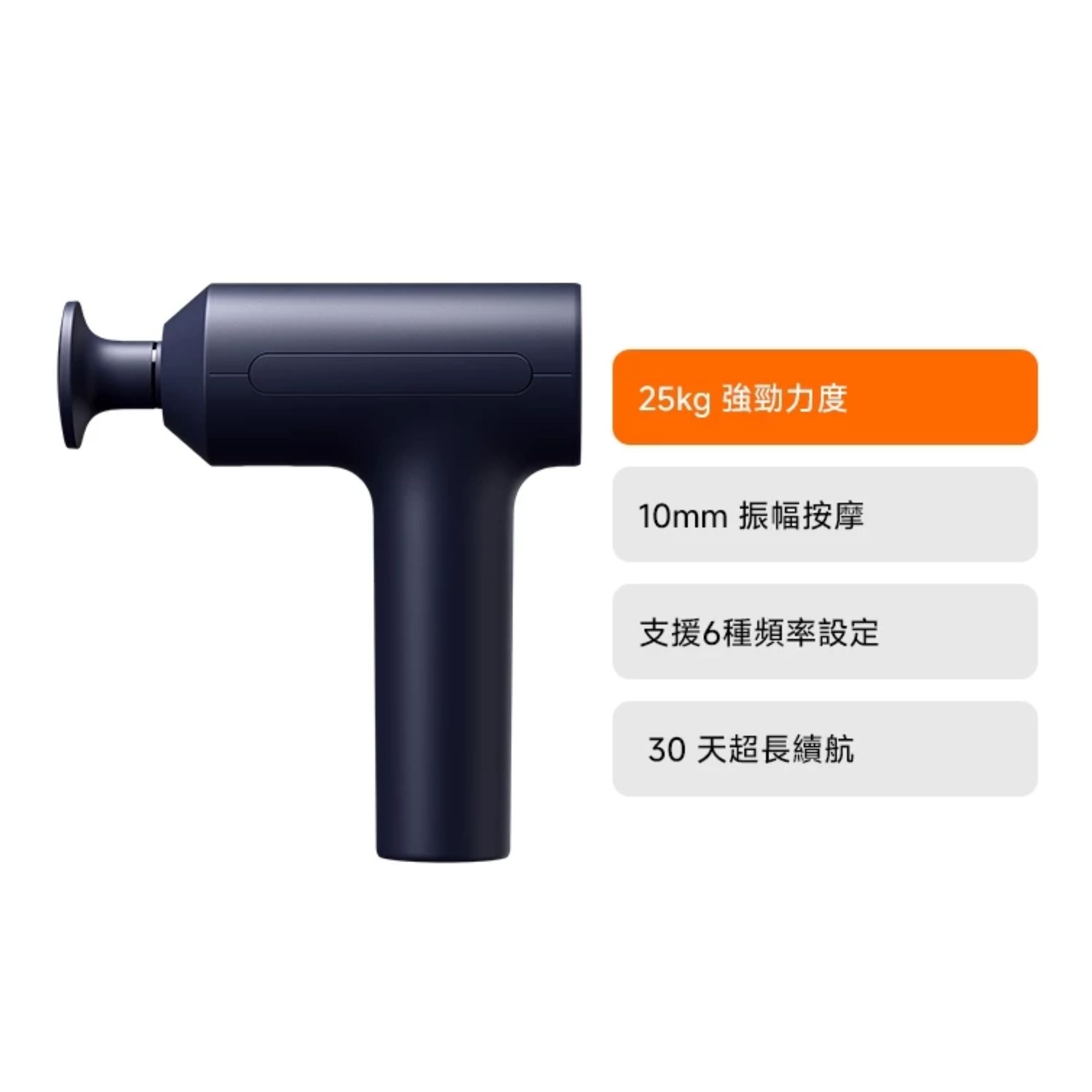 小米 Xiaomi 筋膜按摩槍 2(25公斤強勁力道/10mm深層振幅/三段力度/智慧記憶按摩槍)
